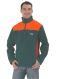 Waldarbeiter Softshell Jacke grün/orange