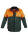 Waldarbeiter-Jacke oliv-orange mit Schnittschutz