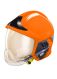 Gallet Helm F1XF orange mit Goldvs. u. Innenvisiere KZS-GOLD mit NS alu M