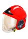 Gallet Helm F1XF rot mit Goldvs. u. Innenvisiere KZS-GOLD mit NS alu L