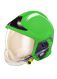 Gallet Helm F1XF grün mit Goldvs. u. Innenvisiere KZS-GOLD mit NS alu L
