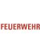 Kleber «FEUERWEHR» für Gallet Helm rot