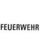 Kleber «FEUERWEHR» für Helm schwarz