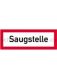 Symbol SAUGSTELLE Alu 297 x 105 mm