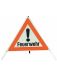 Triopan Faltsignal 3 x FEUERWEHR 60 cm rot- fluoreszierend
