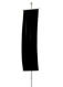 Fahne schwarz 1,2 x 5 m Polytrans ohne Wappen