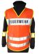 Warnüberwurf orange FEUERWEHR schwarz