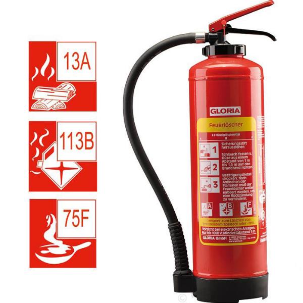 Gloria P 6 EASY - 6kg - Pulver-Auflade-Feuerlöscher kaufen